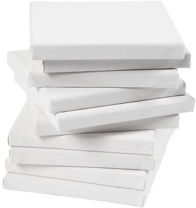 Toile tendue Creativ company, d: 1,6 cm, format 20x20 cm, 280 g, blanc, 80 pièces 1 boîte