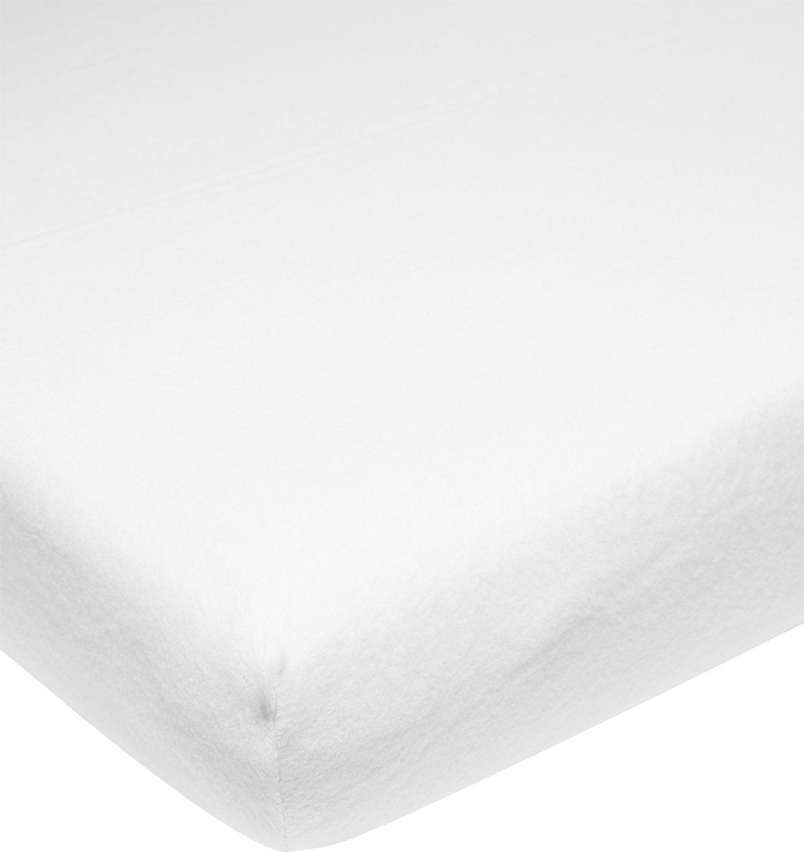 Meyco baby uni molton drap-housse extensible lit junior - blanc - 70x140 150cm