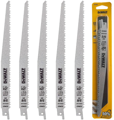 Accessoires Dewalt lame de scie alternative hcs 240x4,4-6,0 mm sciage rapide et grossier, par ex. taille - dt2352-qz
