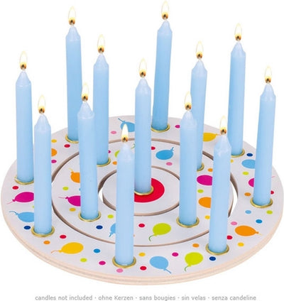 Ballons de couronne d'anniversaire en bois goki