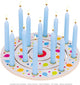 Ballons de couronne d'anniversaire en bois goki