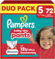 Pantalons Pampers baby-dry taille 5 - 72 pantalons à couches - 11kg-17kg