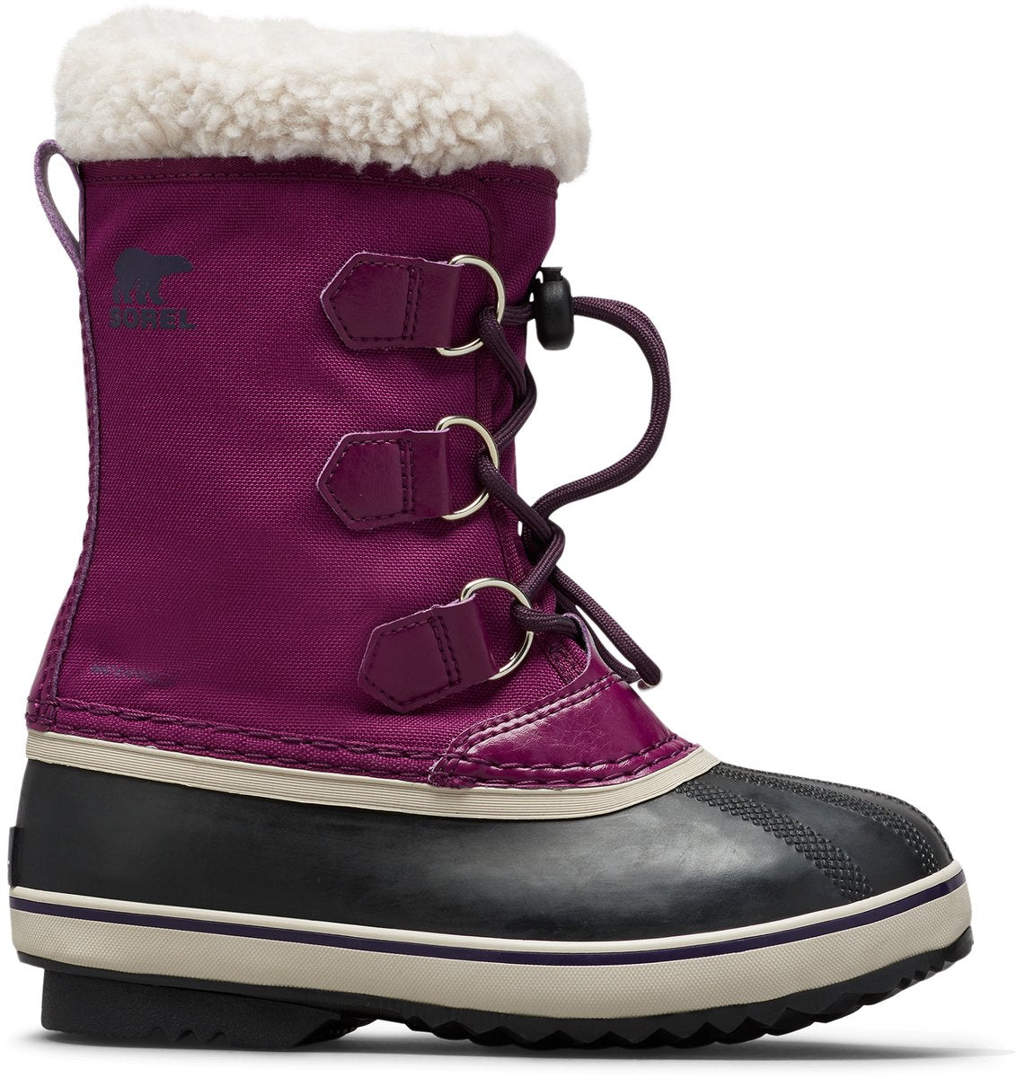 Sorel yoot pac™ nylon wp Youth bottes de neige unisexes - iris sauvage, prune foncée - taille 39