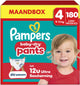 Pantalons à couches Pampers baby-dry taille 4 - 180 pantalons à couches - 9kg-15kg - boîte mensuelle