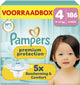 Pampers premium protection taille 4 - 186 couches - 9kg-14kg - boîte de rangement