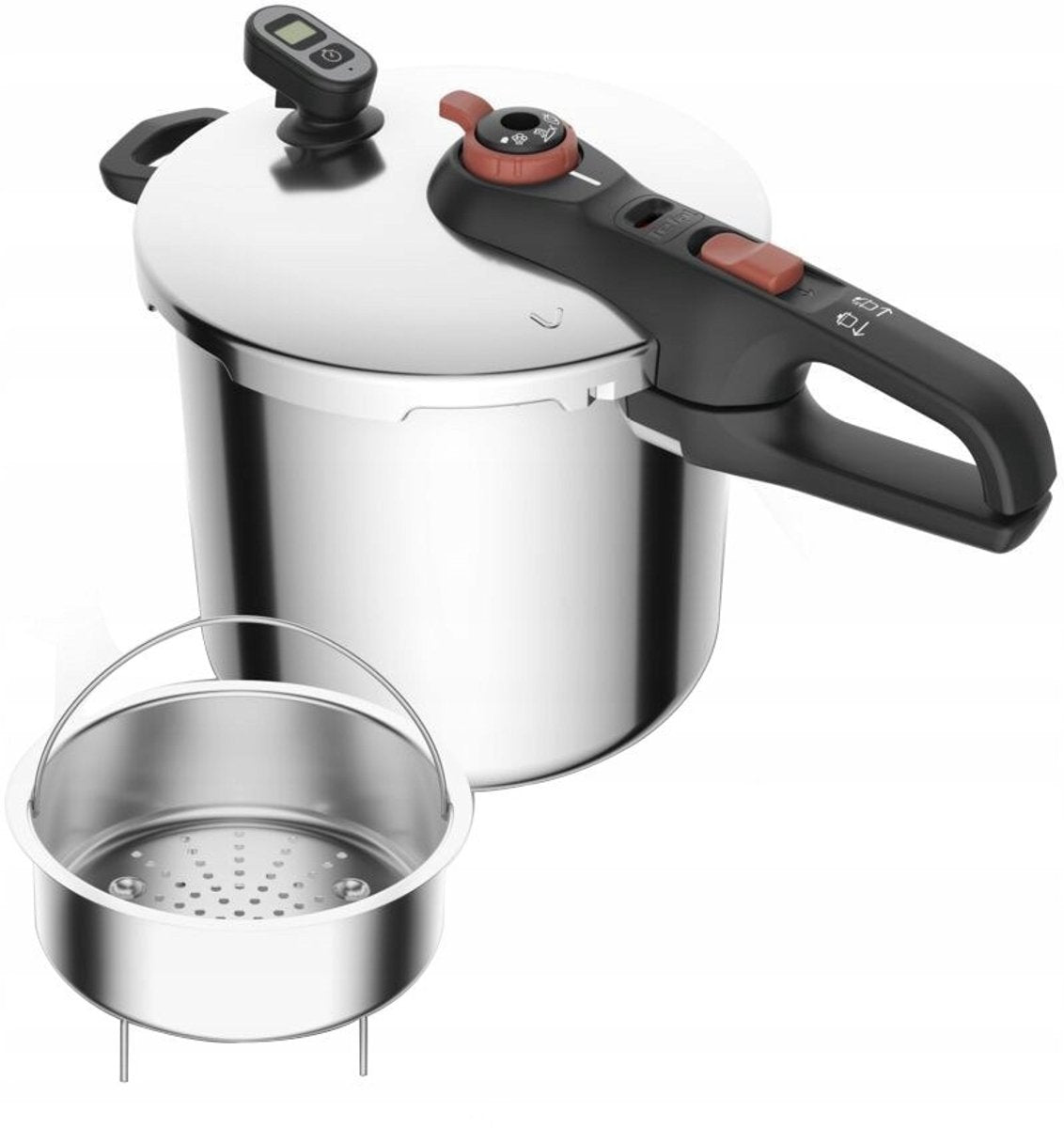 Tefal secure series - autocuiseur - 8l - compatible induction - fonctions de sécurité