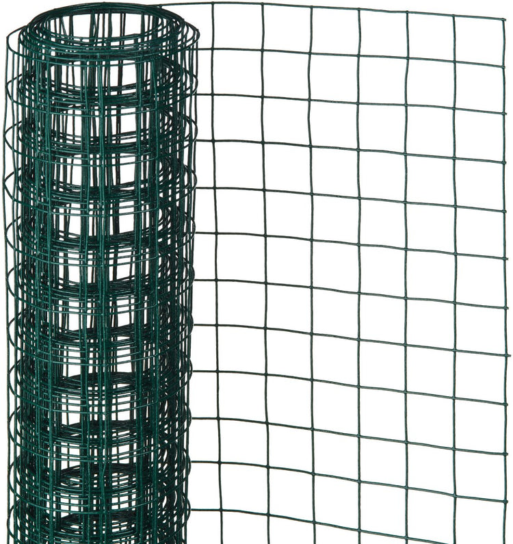 Nature - maille en acier galvanisé - 5 x 1m - vert - maille 12,7 mm