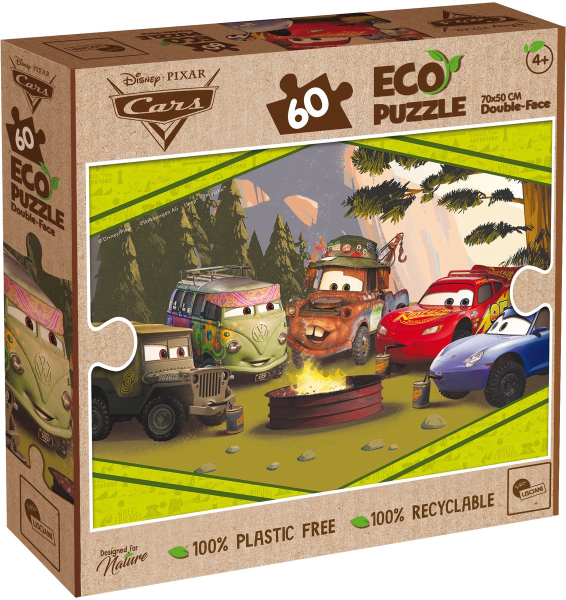 Lisciani Disney Eco Puzzle Df Voitures 60