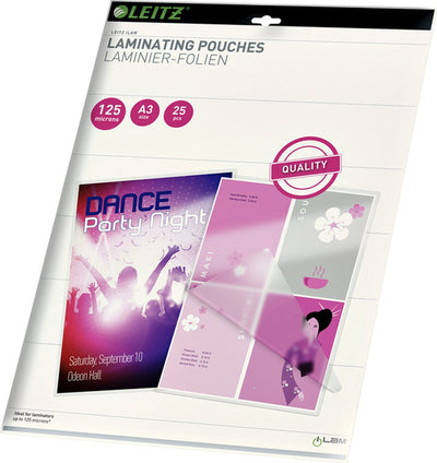 Leitz Ilam Laminer Covers A3, 125 micron