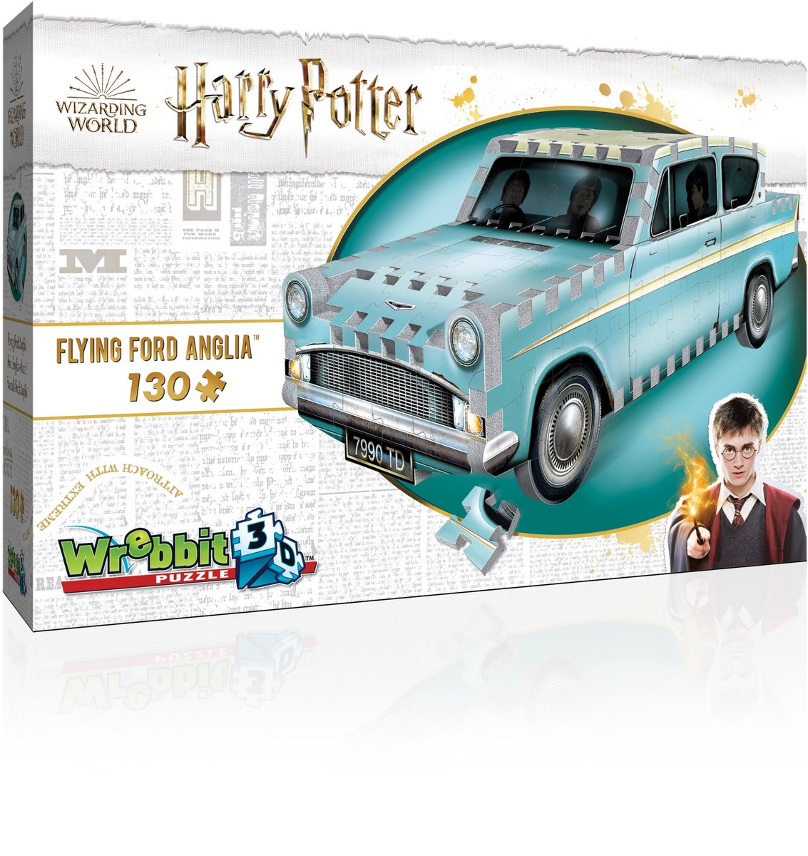Puzzle 3D Wrebbit - Harry Potter volant sur Ford Anglia (130).