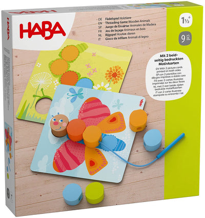 Haba jeu de ficelle animaux en bois [1,5 ans +]
