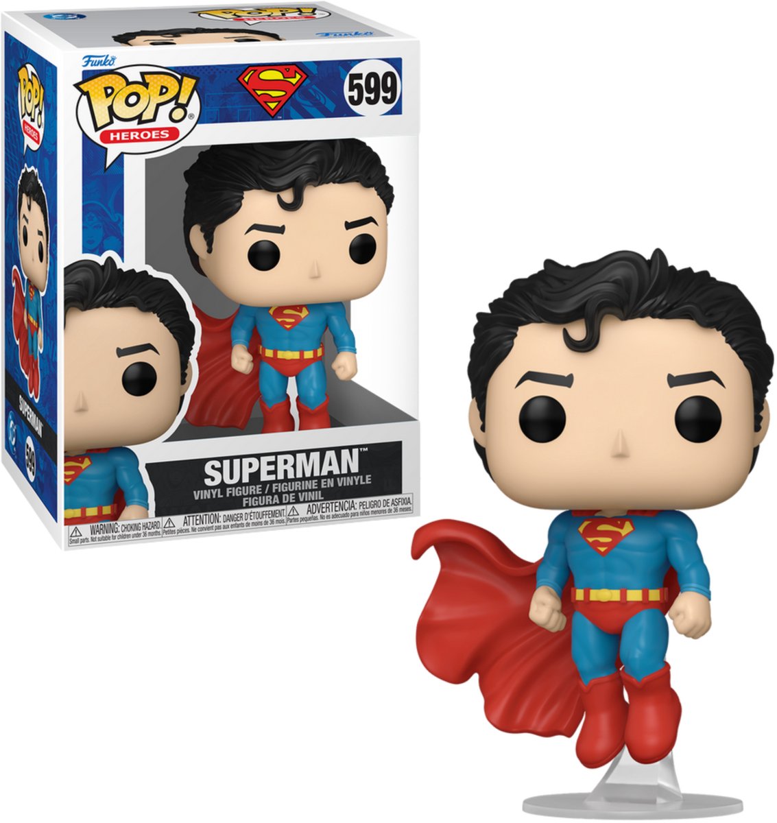 Funko superman figurine en vinyle superman 599 pop unisexe ! - neutre - standard