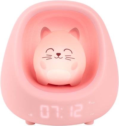 Bigben hibuddies hibuddies nestkids lampe de nuit avec réveil pour enfants - myko le chat