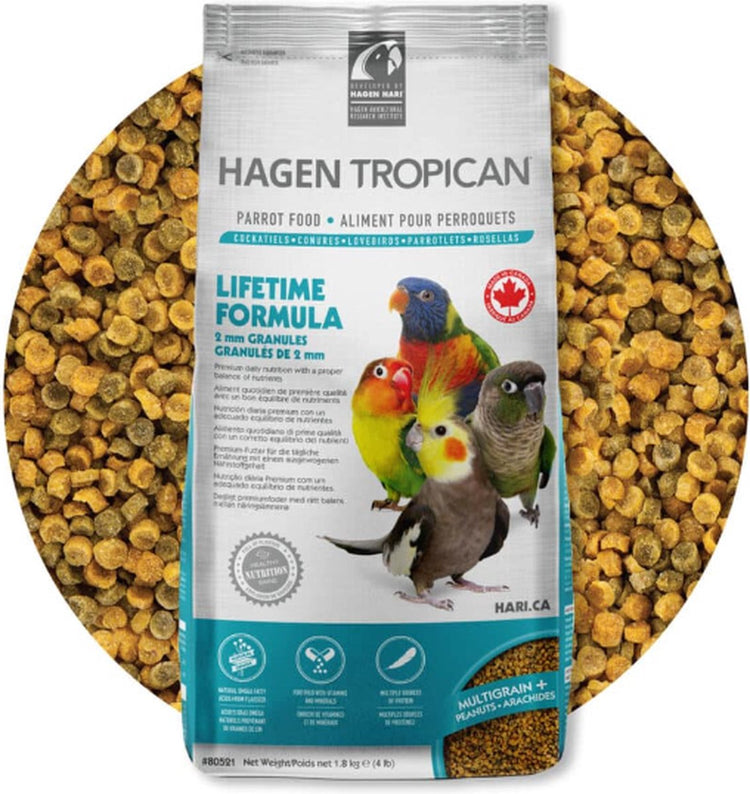 Nourriture pour perruches tropicales Hari 1,8 kg - granulés pour oiseaux - nourriture pour oiseaux -