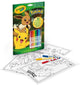 Crayola - livre de coloriage - livre de coloriage et d'activités pokémon avec 7 feutres