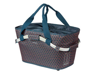 Basil - Fietsmand Flair Carry All achtermand met MIK bevestiging 38 x 21 x 27 cm navy blue