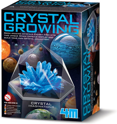 4m science et jeu - cristaux en croissance - espace - culture de cristaux - bleu - 10+