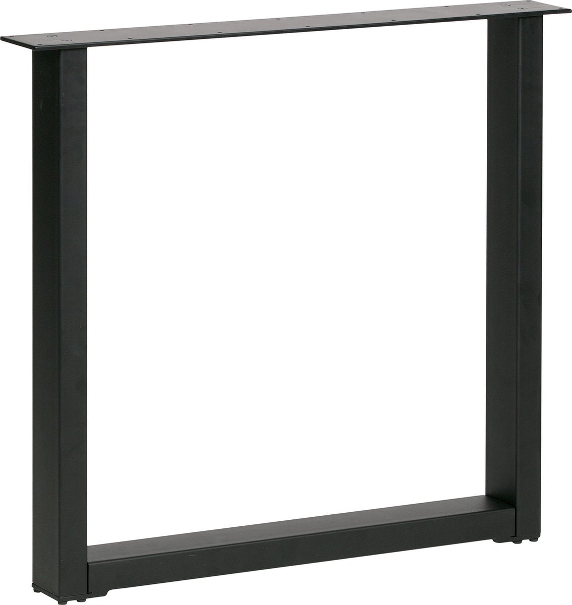Woood tablo u-leg maastricht 1 pièce - métal - noir - 72x79x10