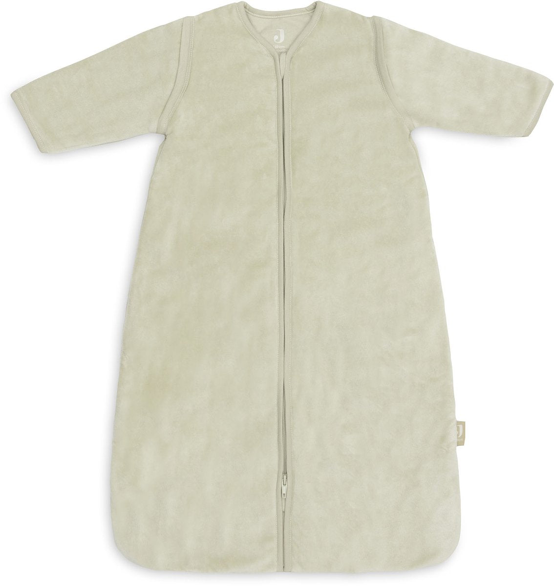 Jollein gigoteuse avec manche zippée 110cm velours doux matcha