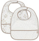 Bavoirs Jollein imperméables - 2 pièces - 30 cm - rêves feuillus
