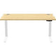 Bureau Levado réglable en hauteur 1600 x 800 érable