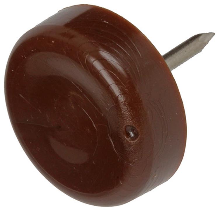 Mack 1047711 - clou planeur de chaise plastique marron ø 19 mm 12 pcs | 6 pièces