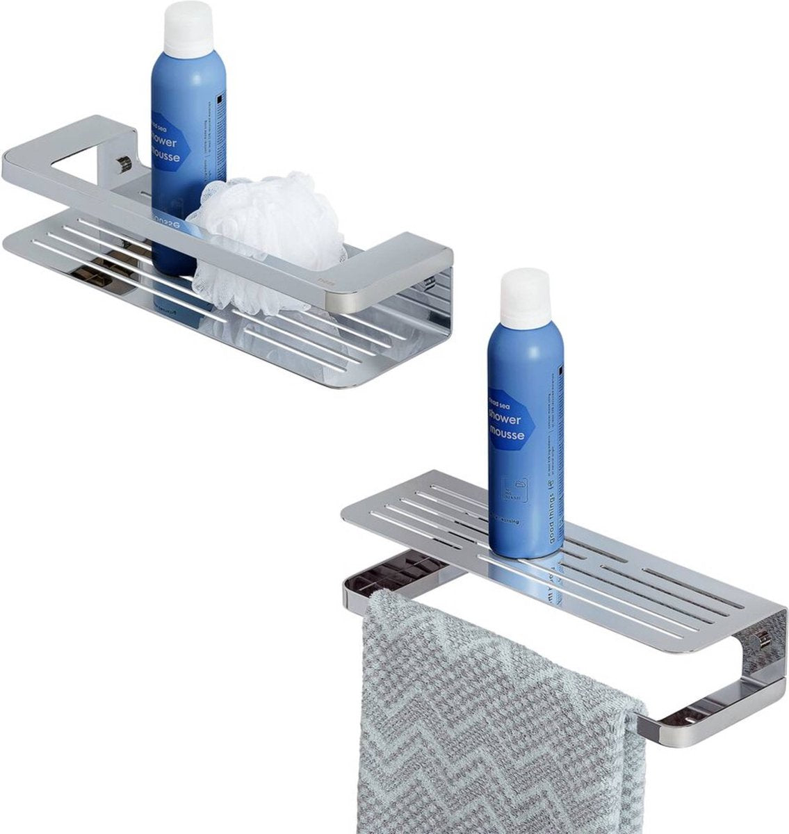 Tiger caddy - panier de douche ou porte-serviettes 35 cm - chrome