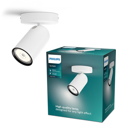 Spot en saillie Philips LED Philips Pongee - 1 lumière - blanc