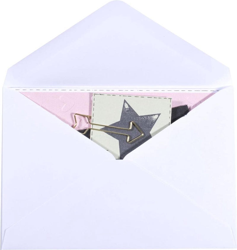 Enveloppes Florence de qualité robuste, rectangle blanc, 25 pièces, 11,4 x 16,2 cm