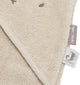 Jollein cape de bain bébé - jersey éponge - 75x75 cm - miffy warm - sable
