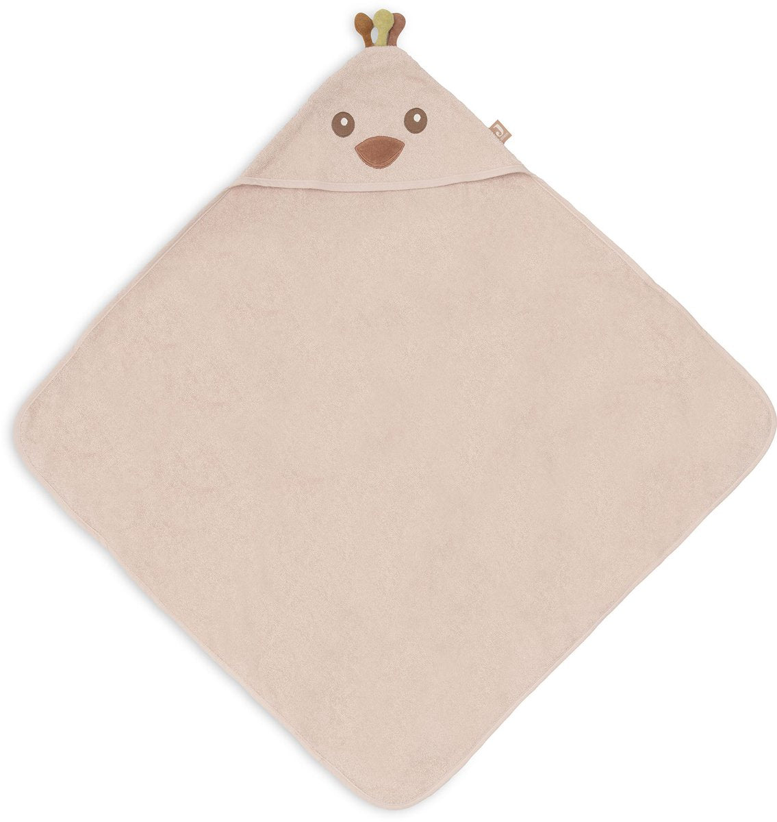 Jollein cape de bain éponge 75x75cm pavie paon