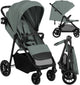 Poussette Lionelo Emerald Buggy - position couchée confortable 91 cm - légère pliable d'une seule main - convient de 6 mois à 4 ans - capote XXL UPF50+ - roues EVA avec suspension - avec porte-gobelet