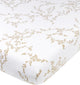 Drap-housse Meyco branches bébé lit junior - sable - 70x140 150cm