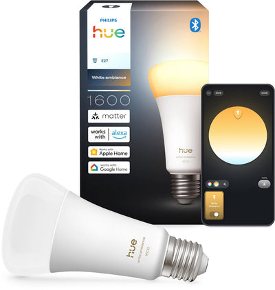Ampoule LED intelligente Philips Hue A67, lumière blanche chaude à froide, culot E27