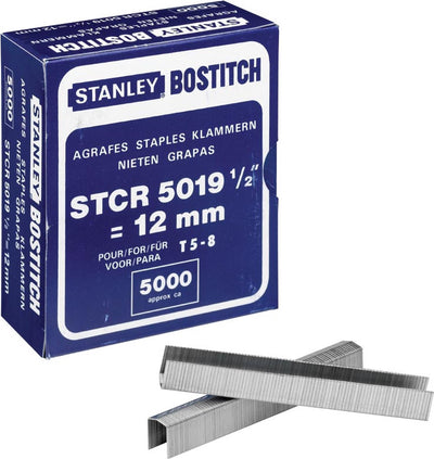 Agrafes Bostitch stcr501912e (12 mm) | pour pc8000 | boîte de 5 000 agrafes