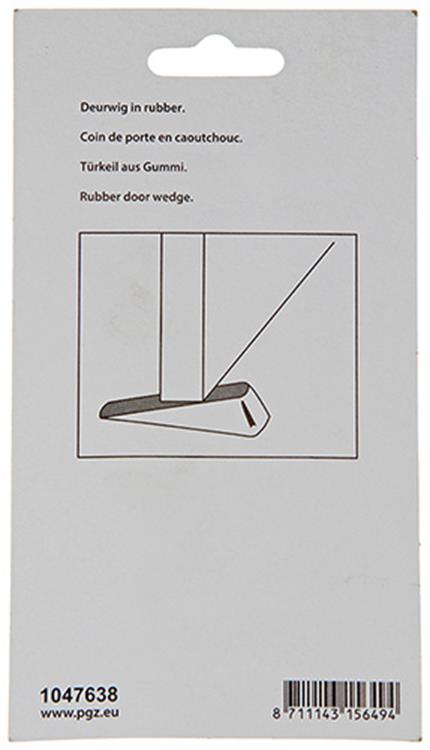 Mack 1047638 - cale de porte en caoutchouc blanc 100 x 25 mm 1 pièce pièce | 6 pièces