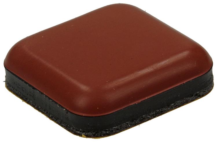 Mack 1048762 - pastille super coulissante autocollante marron 25 x 25 mm 4 pcs | 12 pièces