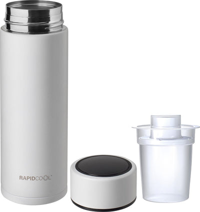 Nûby - rapidcool™ - faites le biberon parfait pour votre bébé - refroidisseur de biberon - avec distributeur de lait en poudre et couvercle numérique - blanc
