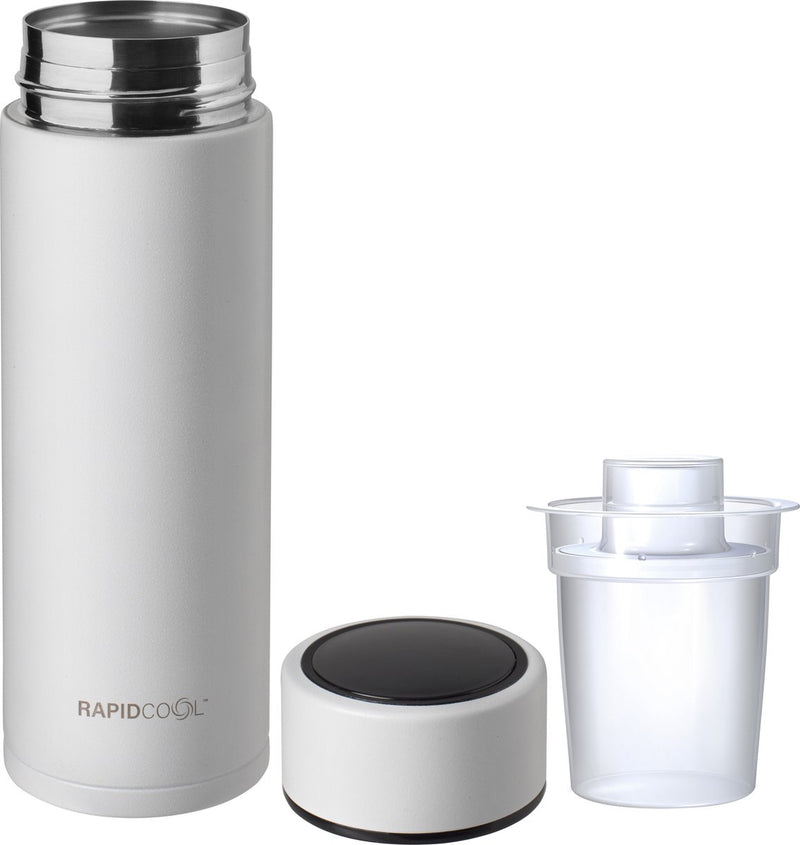Nûby - rapidcool™ - faites le biberon parfait pour votre bébé - refroidisseur de biberon - avec distributeur de lait en poudre et couvercle numérique - blanc