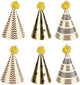 Partycasa party casa chapeaux de fête - 6 pièces - couvre-chef d'anniversaire - ensemble de chapeaux de fête - chapeaux de fête en papier - accessoires de fête pour enfants