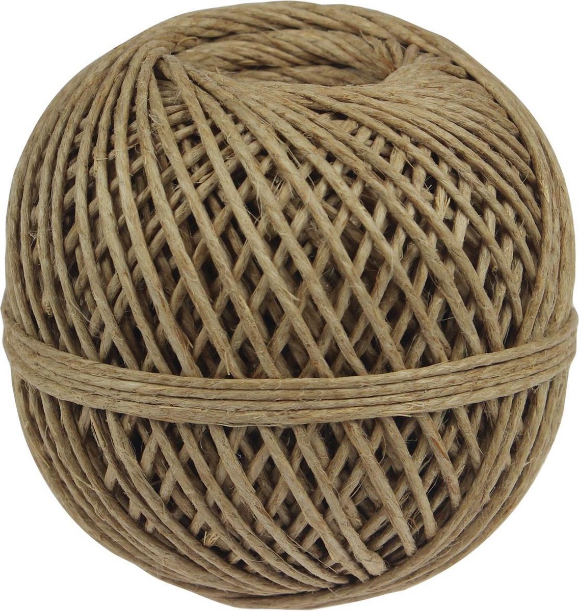 Corde cordelette en lin sans marque sans marque composée de 3 torons, pelote de 140 g, +- 65 m