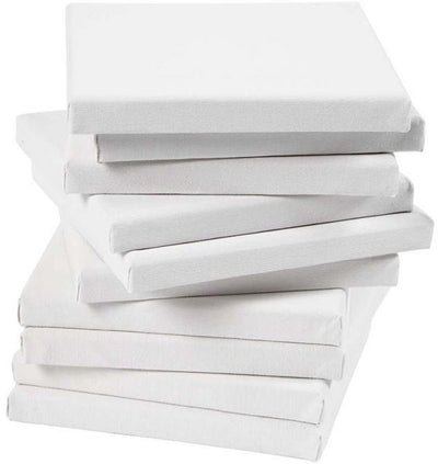 Toile tendue Creativ company, d: 1,6 cm, format 15x15 cm, 280 g, blanc, 80 pièces 1 boîte