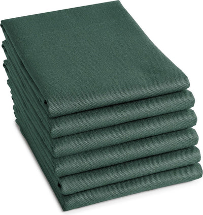 Ddddd - 6x torchon - logo - 60x65 cm - vert - lot de 6 pièces