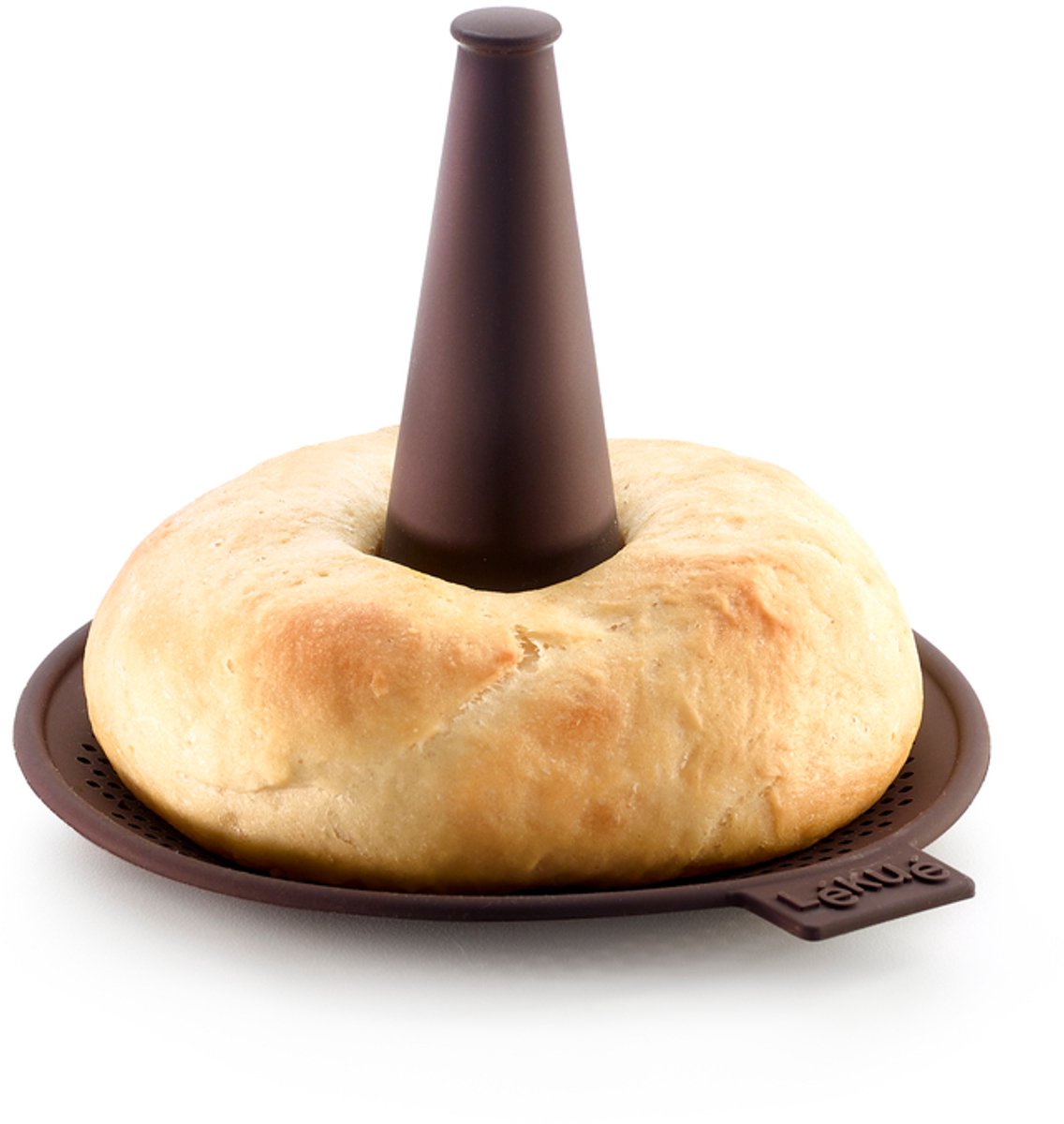 Moule à beignets ou bagels Lékué - 6 pcs. - silicone - marron