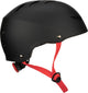 Nijdam casque de skate réglable - dark fyre - taille s - noir rouge