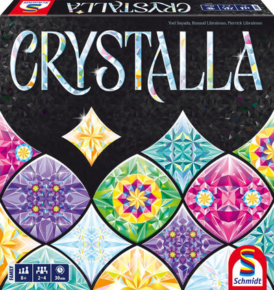 Schmidt ® - crystalla - jeu de pose de carrelage - jeu familial stratégique avec des cristaux - à partir de 8 ans - 2-4 joueurs