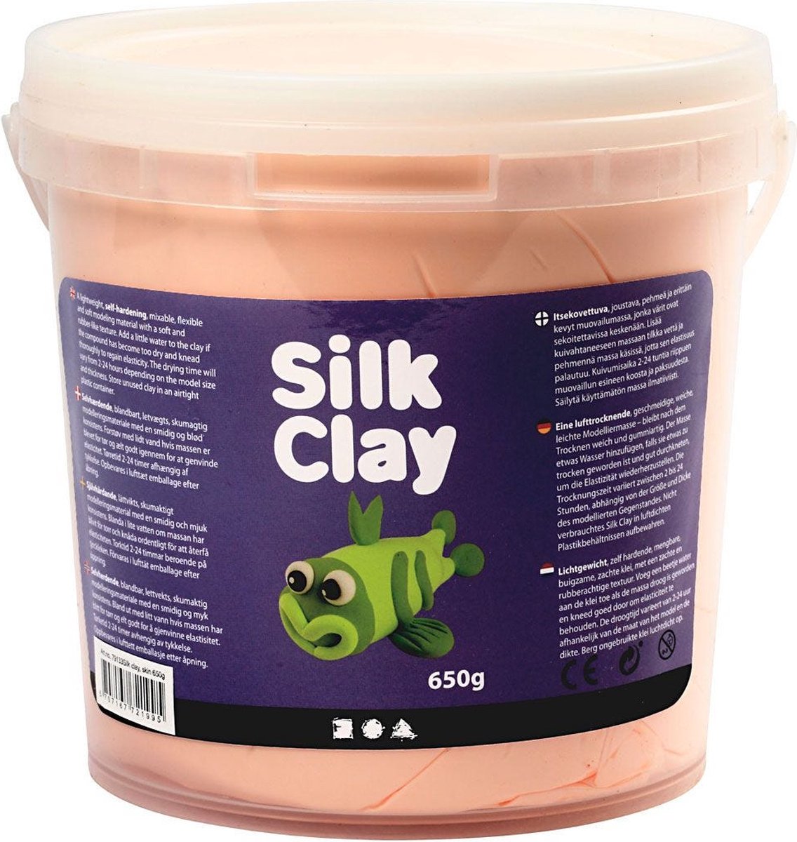 Argile Silk ®, beige clair, 650 gr 1 seau