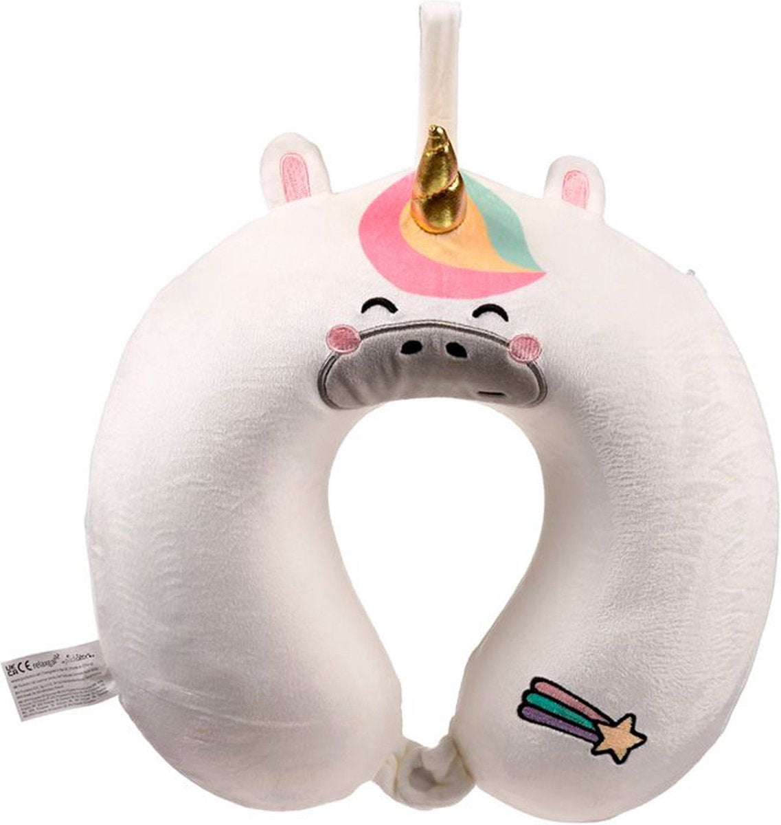 RelaxEazzz Unicorn Adoracorns Coussin de cou mousse à mémoire moelleux