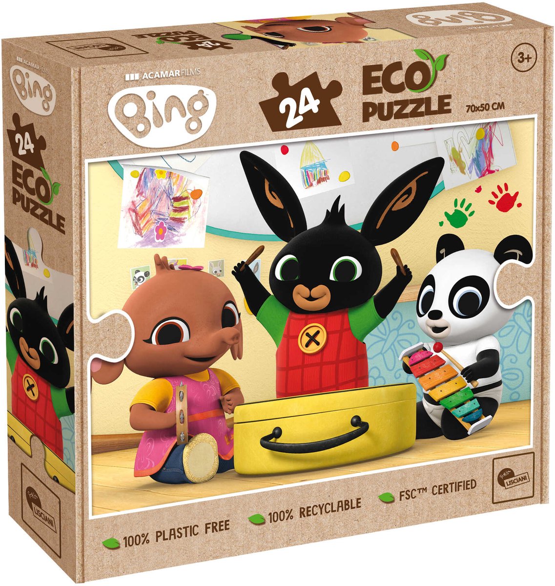 Lisciani bing eco puzzle 24 - l'heure de la musique !