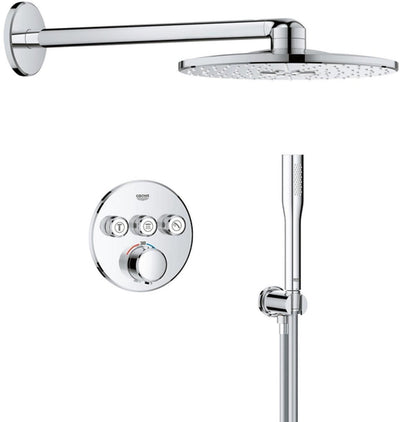 Système de douche encastrable Grohe Precision Smartcontrol - rond - chrome